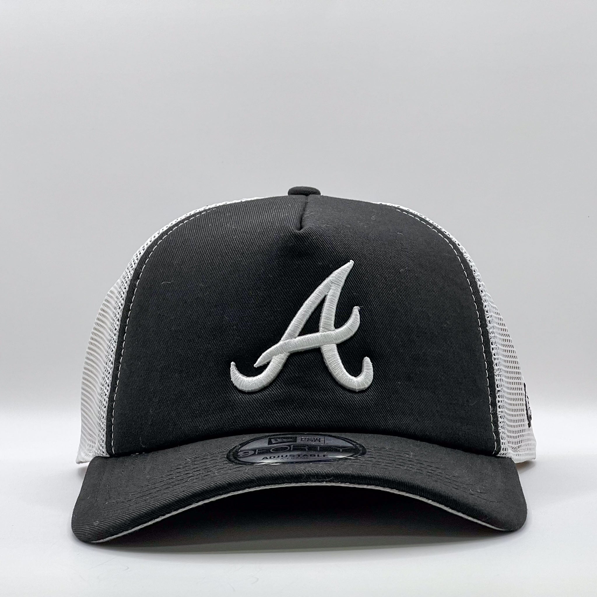 New Era 9Forty A-Frame Trucker MLB Atlanta Braves Black