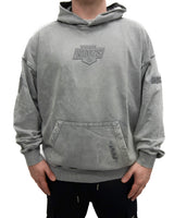 Pro Standard NHL Washed Classic Drop Shoulder Hoodie Los Angeles Kings Washed Grey