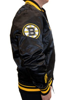 Pro Standard NHL City Ransom Satin Jacket Boston Bruins Black Yellow