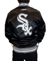 Pro Standard MLB City Ransom Satin Jacket Chicago White Sox Black Grey