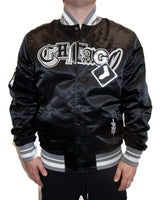 Pro Standard MLB City Ransom Satin Jacket Chicago White Sox Black Grey