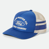 Brixton Ford Built Tough MP Trucker Blue/Wimbledon White