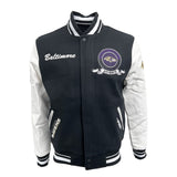 Pro Standard NFL Team Badge Wool Varsity Jacket Baltimore Ravens Black/White