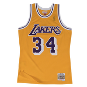 Mitchell & Ness NBA Swingman Jersey Los Angeles Lakers Shaquille O'Neal 34 96-97 Yellow