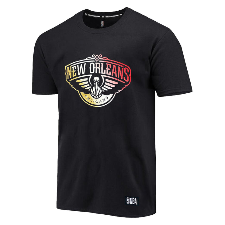 NBA Essentials Gradient Crest Tee NBA New Orleans Pelicans Black
