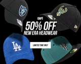 50% OFF NEW ERA CAPS 