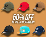 50% OFF NEW ERA CAPS 