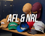 AFL & NRL Split Script hats