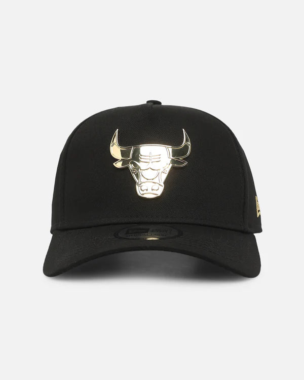 New Era 9Forty K-Frame NBA Gold Metal Badge Chicago Bulls