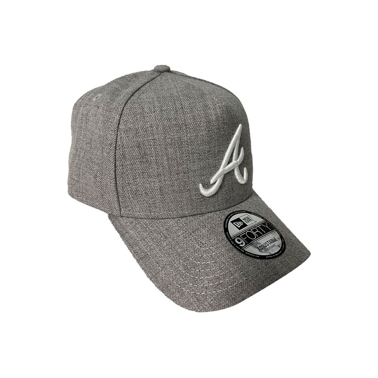 New Era 9Forty A-Frame MLB Heather Grey Atlanta Braves