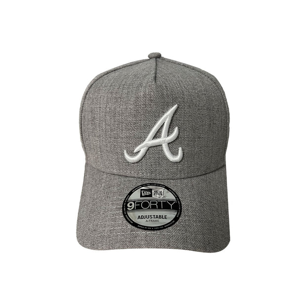 New Era 9Forty A-Frame MLB Heather Grey Atlanta Braves