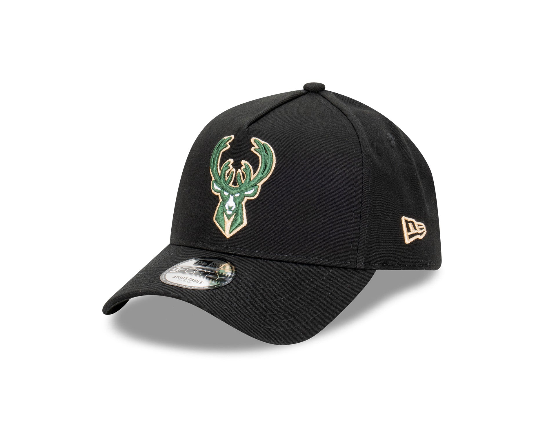 New Era 9Forty A-Frame NBA Milwaukee Bucks Black/Team