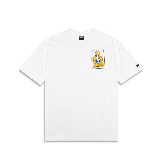 New Era Rivals Oversized T-Shirt Bulls Vs Pistons White
