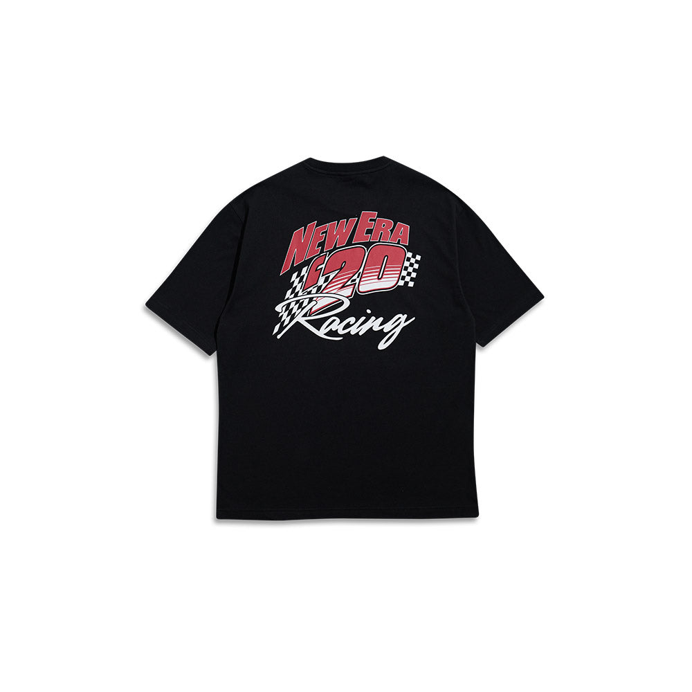 New Era Oversized Racing Tee Black