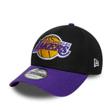 New Era 9Forty Snapback NBA 2Tone Champs Side Patch Los Angeles Lakers Black Purple