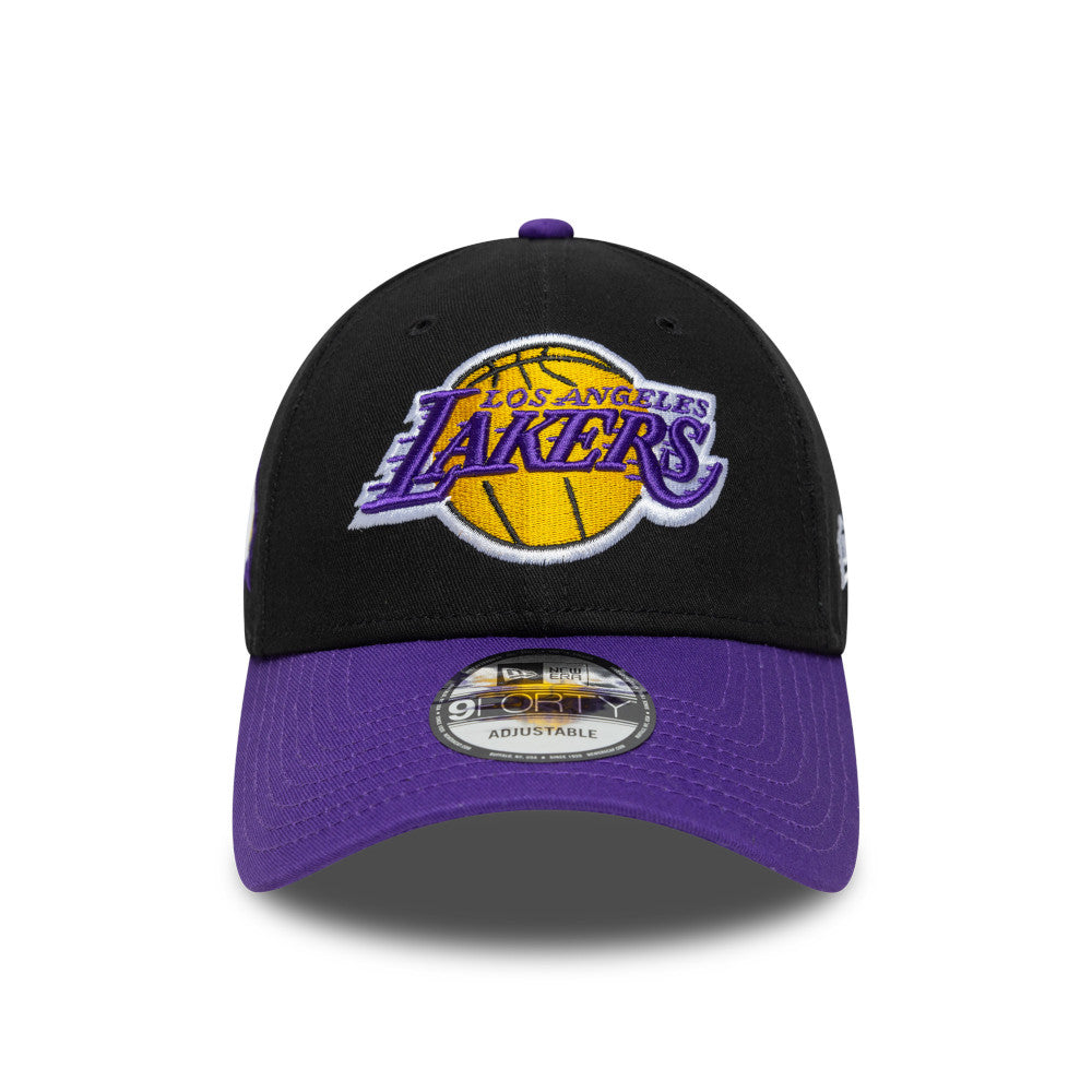 New Era 9Forty Snapback NBA 2Tone Champs Side Patch Los Angeles Lakers Black Purple