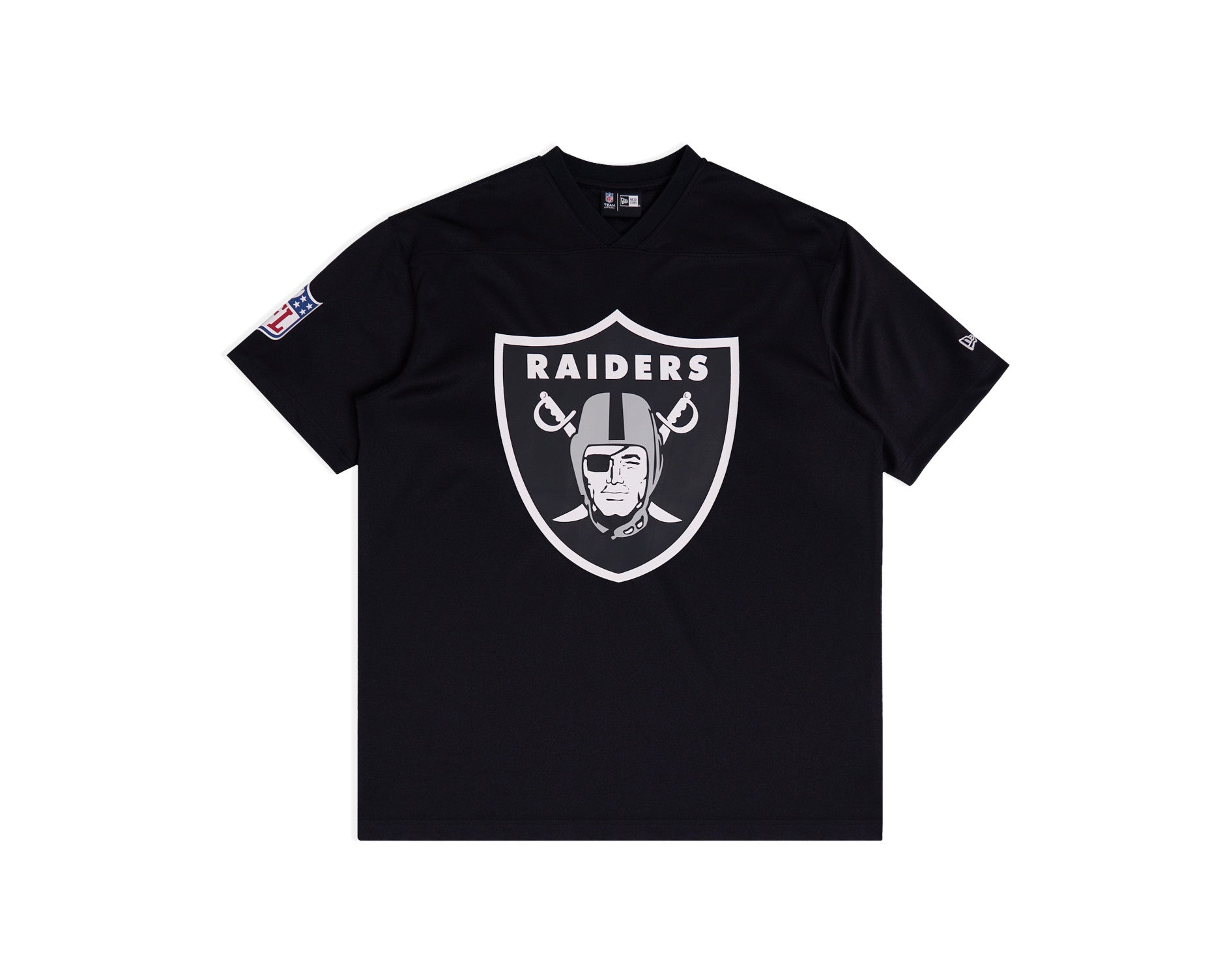 New Era NFL V-Neck Jersey Tee Las Vegas Raiders Black