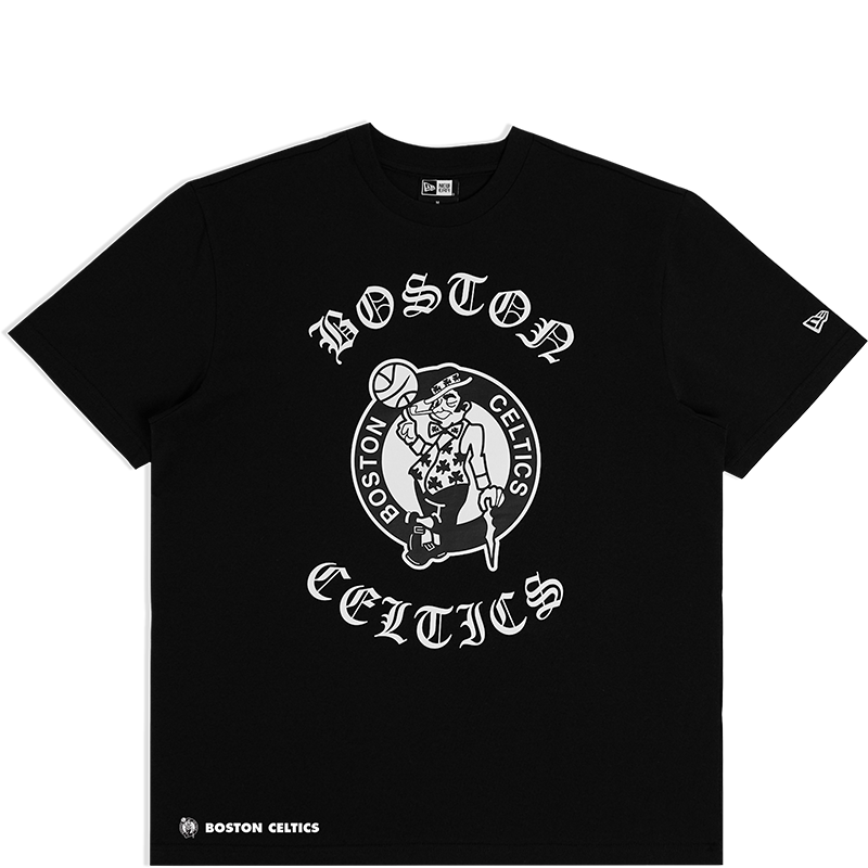 New Era NBA Gothic Script Tee Boston Celtics Black