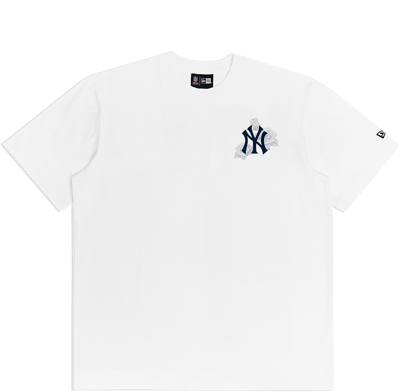 New Era NBA Grunge Rose Tee New York Yankees White