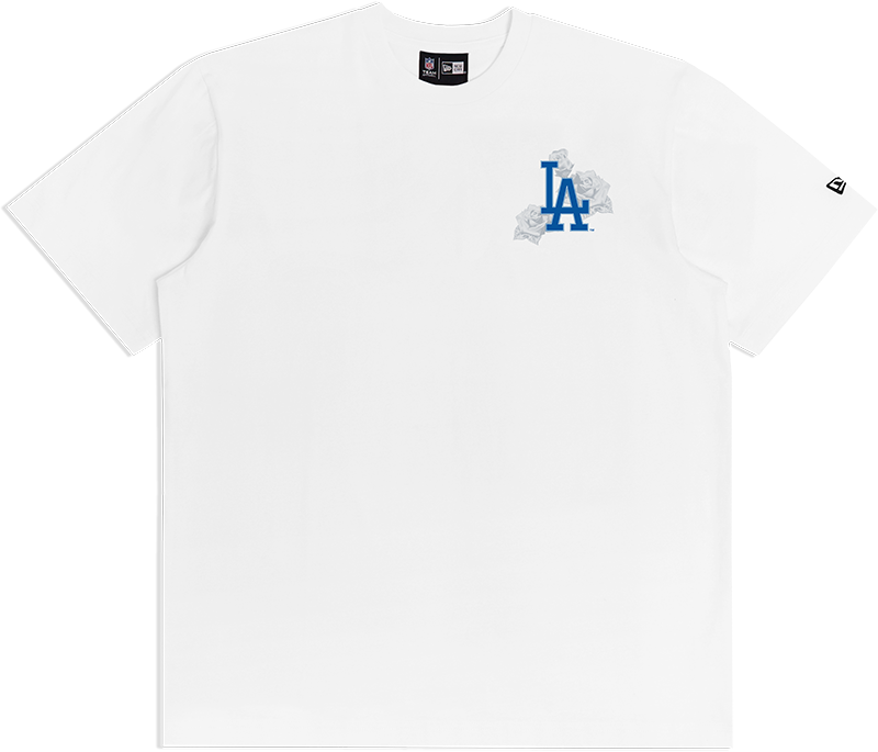 New Era NBA Grunge Rose Tee Los Angeles Dodgers White