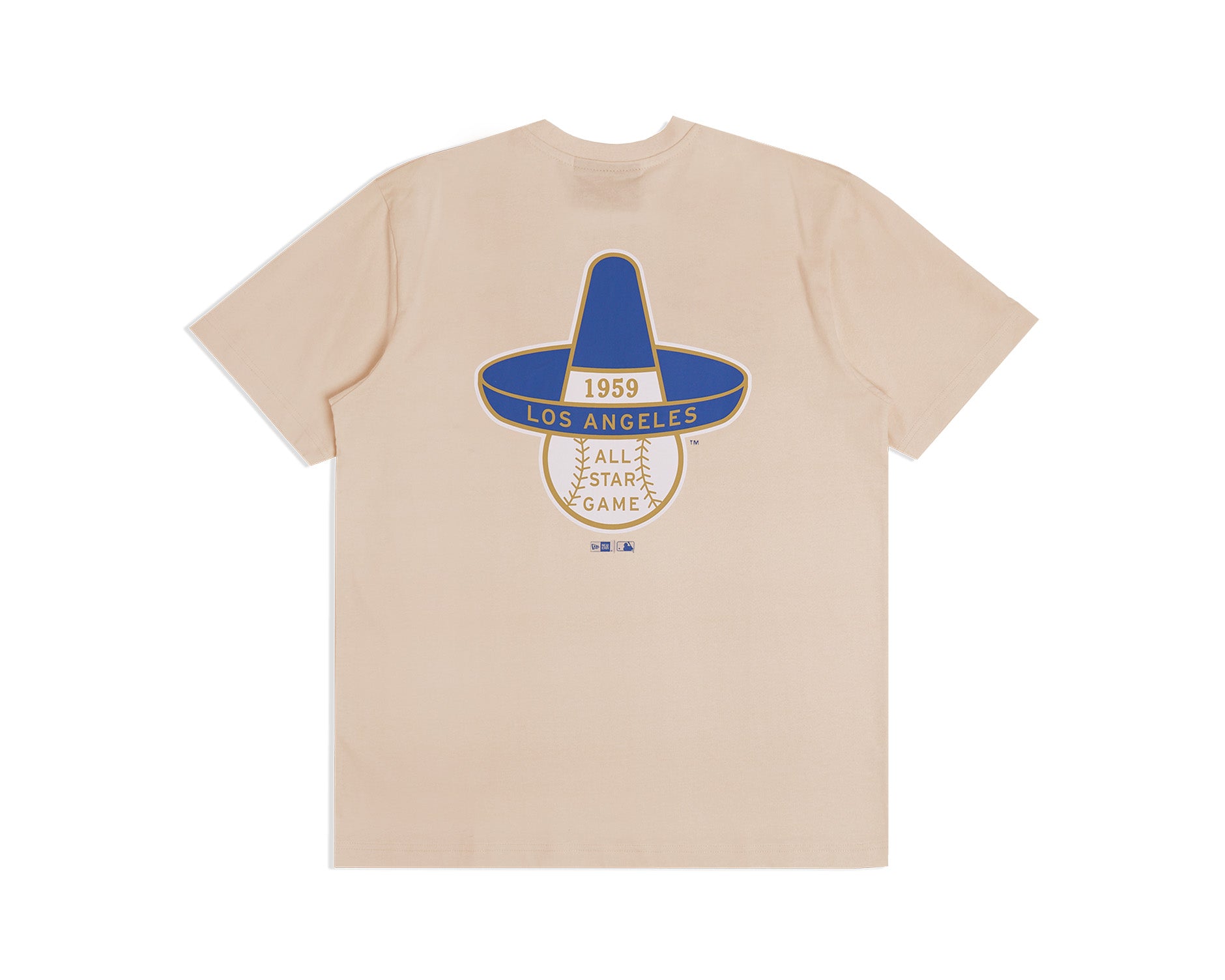 New Era MLB 1963 Coop Champs Tee Los Angeles Dodgers Ecru Heather