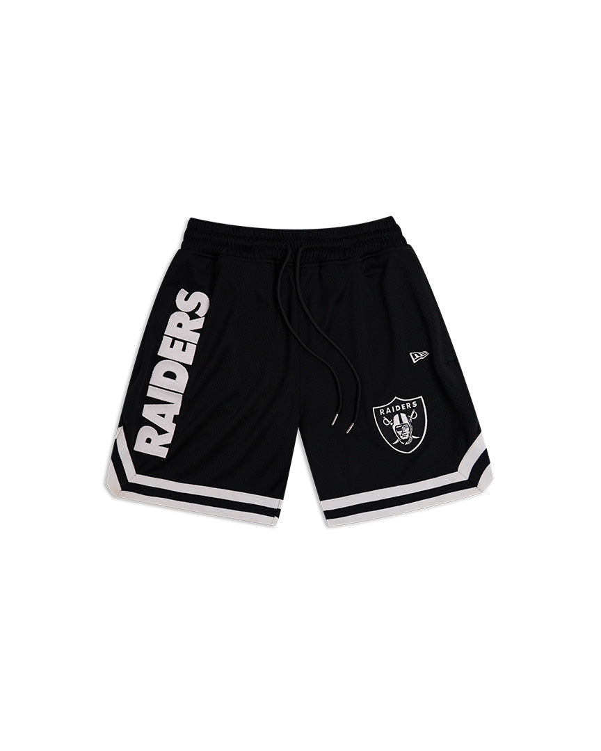 New Era NFL Script Mesh Shorts Las Vegas Raiders Black