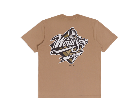 New Era MLB Sandy Bay Champs Tee New York Yankees Camel