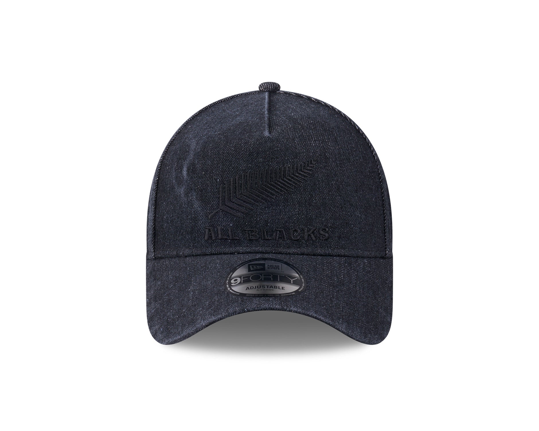 New Era 9Forty A-Frame Rugby Union All Blacks Washed Denim