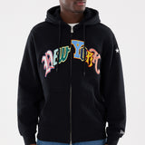 New Era MLB Multi Letter 2Way Zip Hoodie New York Yankees Black