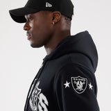 New Era NFL Multi Letter 2Way Zip Hoodie Las Vegas Raiders Black