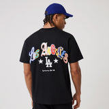 New Era MLB Multi Letter Tee Los Angeles Dodgers Black