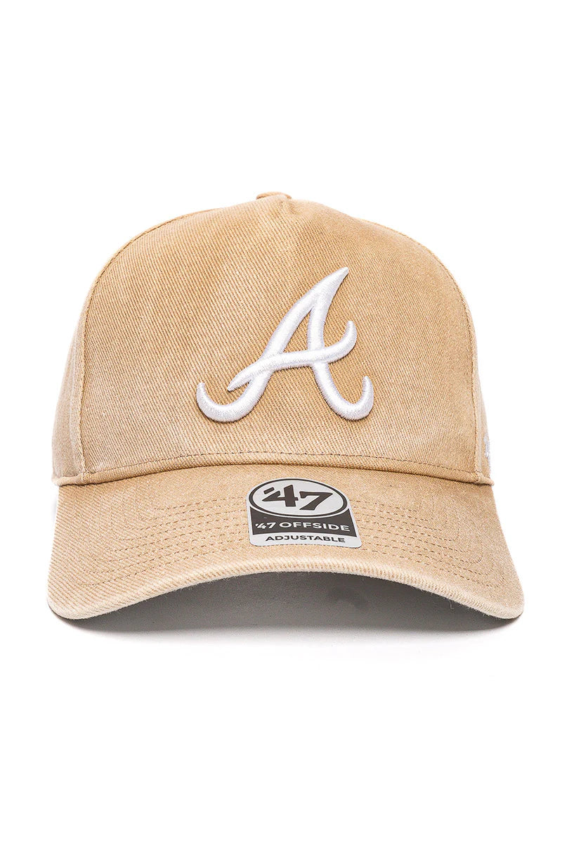 47 Brand Offside DT MLB Raised Chain Atlanta Braves Khaki