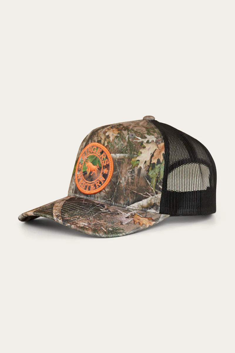 Ringers Western Signature Bull Trucker Cap Leaf Camo/Orange