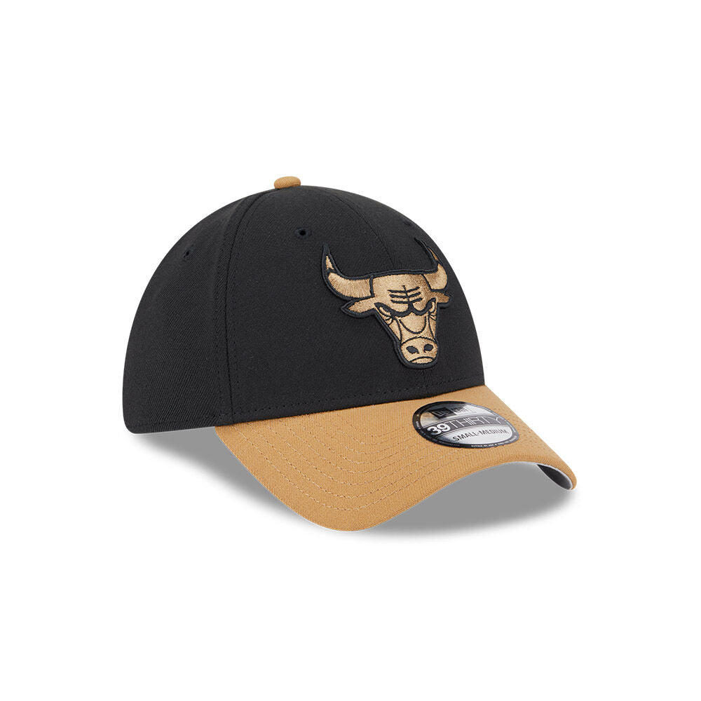 New Era 39Thirty NBA Black Wheat Chicago Bulls