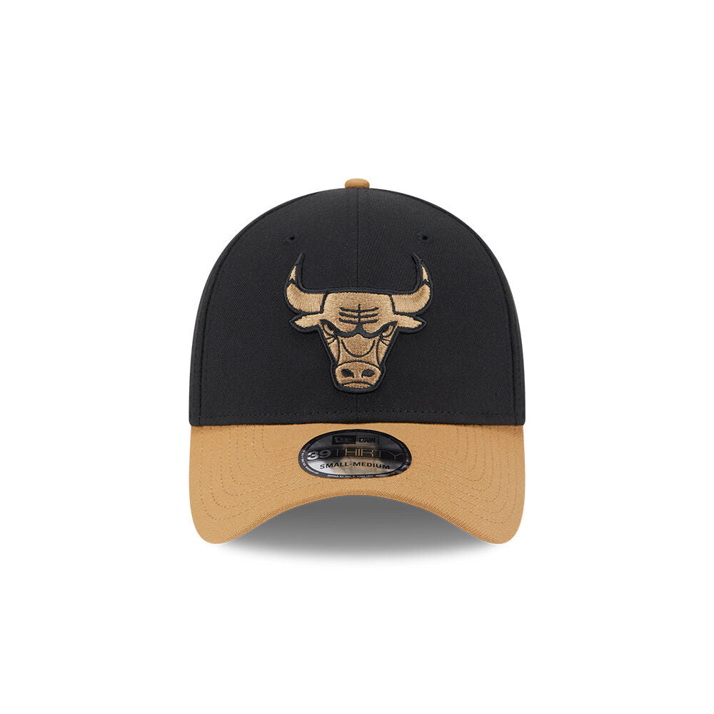 New Era 39Thirty NBA Black Wheat Chicago Bulls