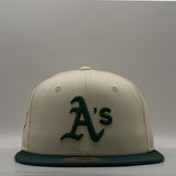 New Era 59Fifty MLB World Series Oakland Athletics Chrome White/Dark Green