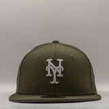 New Era 59Fifty MLB Olive New York Mets