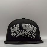 New Era 59Fifty NFL Script Las Vegas Raiders Black