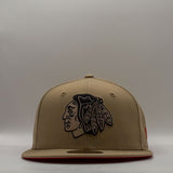 New Era 59Fifty NHL Chicago Blackhawks Camel/Scarlet