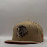 New Era 59Fifty NHL Chicago Blackhawks Camel/Scarlet
