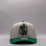 Mitchell & Ness NBA Pro Pinch Tilted Draft Boston Celtics Chrome White