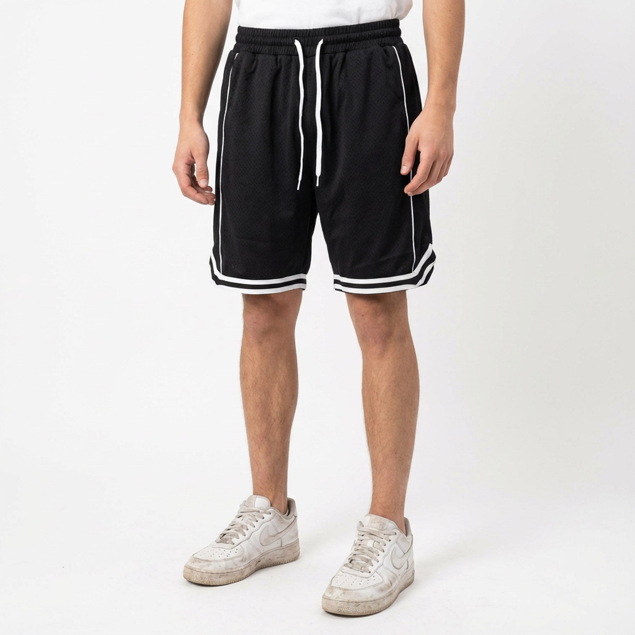 Mitchell & Ness Branded Authentic Goods Mesh Shorts Solid Black