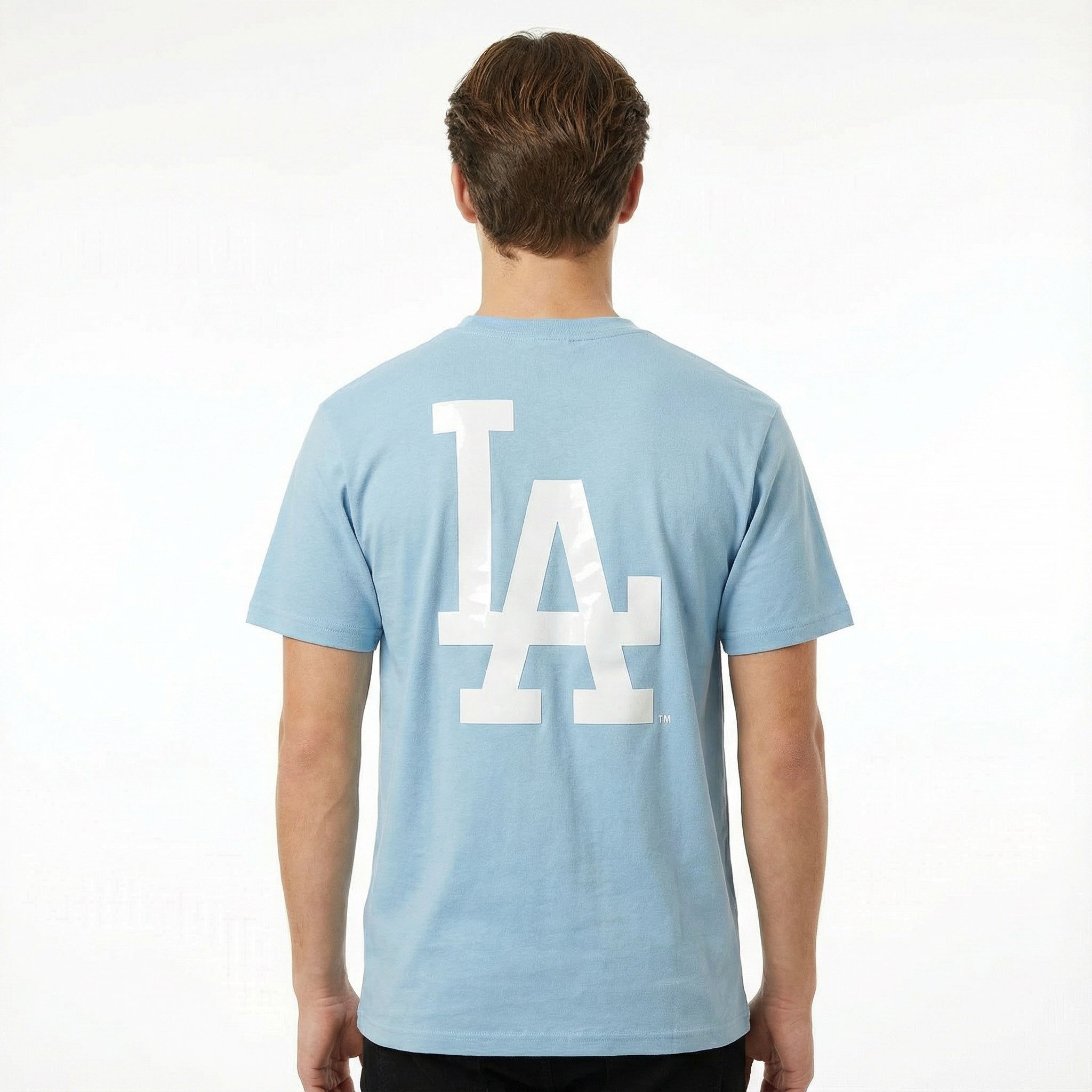 Majestic MLB Gel Logo Tee Los Angeles Dodgers Baby Blue