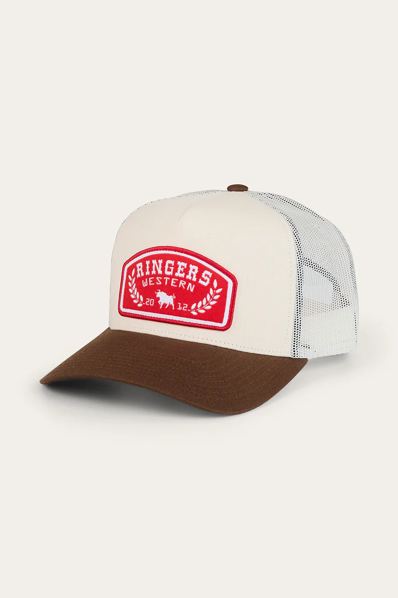Ringers Western Wheatbelt Trucker Off White/Chocolate