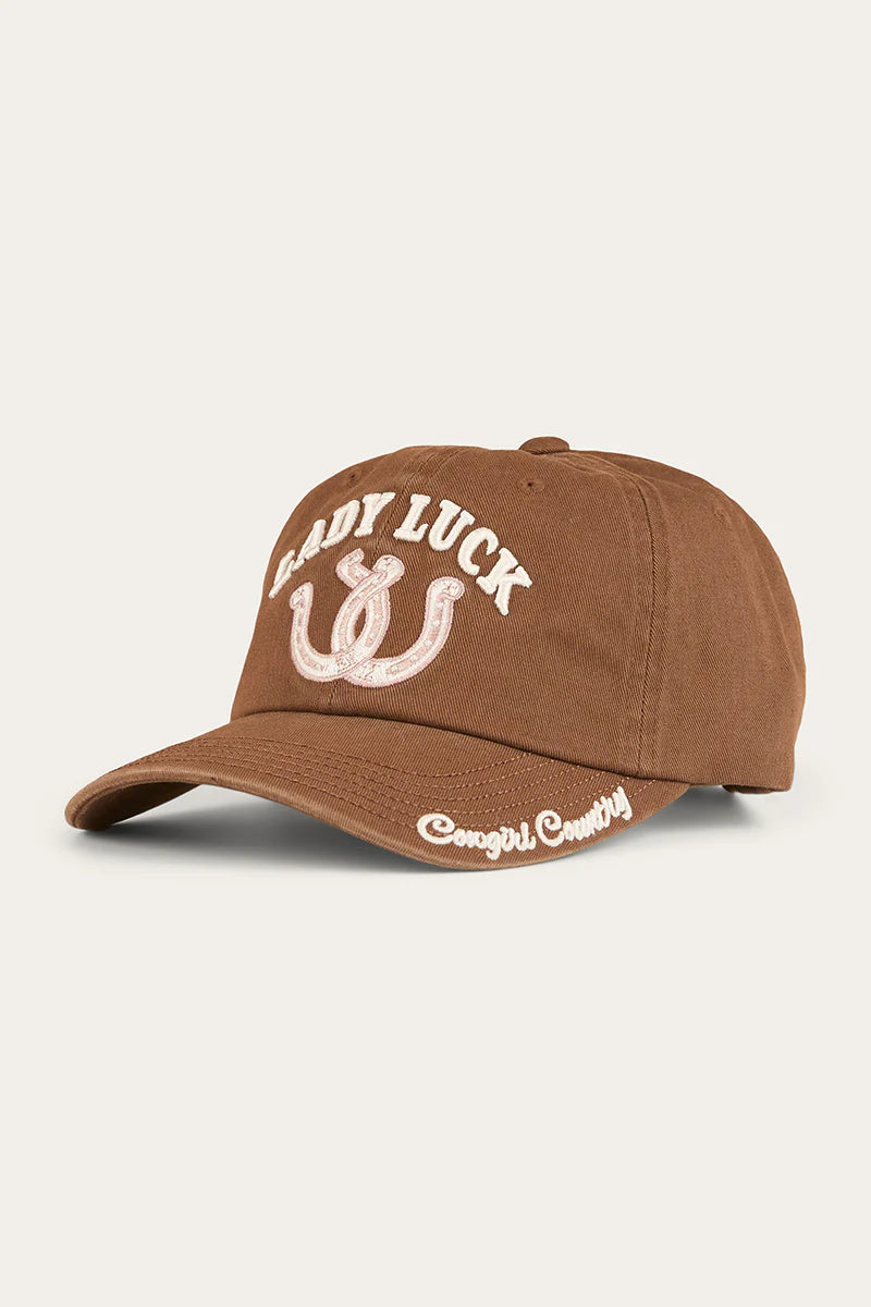 Ringers Western Lady Luck Baseball Cap Saddle Brown