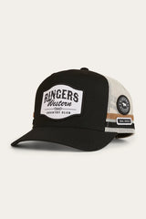 Ringers Western Country Club Deep Fit Trucker Cap Black
