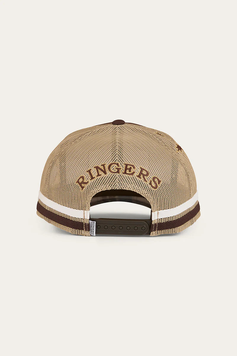 Ringers Western Country Club Deep Fit Trucker Cap Saddle Brown