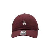 47 Brand Clean Up Baserunner MLB Well Worn Winter Los Angeles Dodgers Maroon