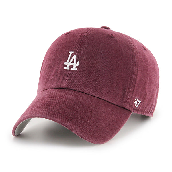 47 Brand Clean Up Baserunner MLB Well Worn Winter Los Angeles Dodgers Maroon