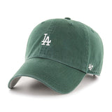 47 Brand Clean Up Baserunner MLB Well Worn Winter Los Angeles Dodgers Dark Green